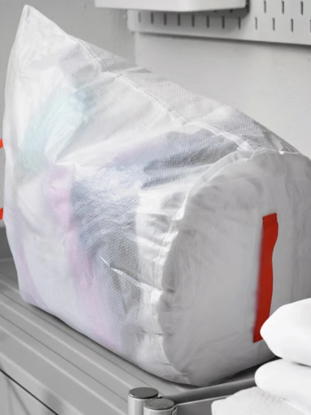 2x - PARKLA Laundry bag, white, 18 gallon